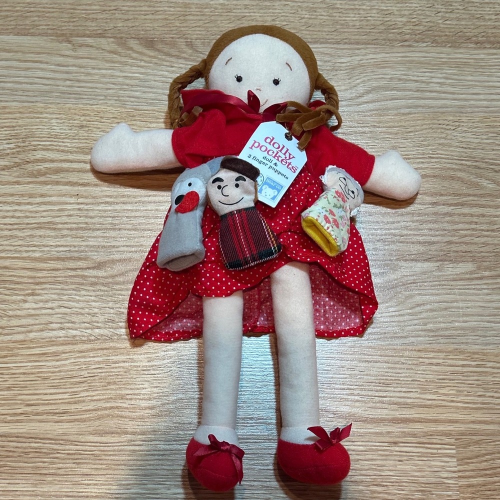 North American Bear Co Dolly Pockets Little Red Riding Hood Doll Finger Puppets